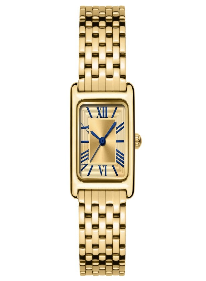 Asan Ge Magnetic Chain Watch, Gold Blue - Image 1