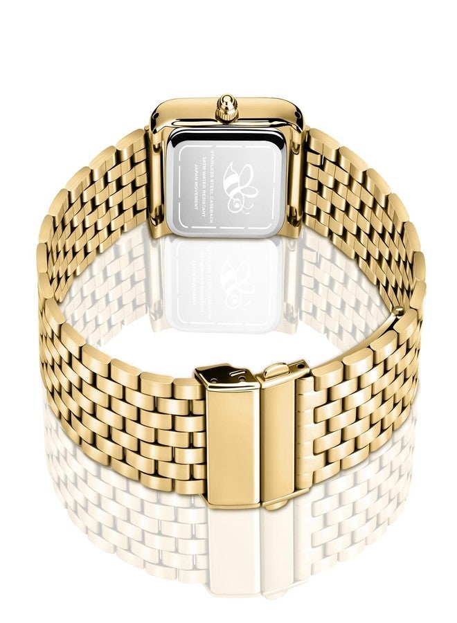 Asan Ge Magnetic Chain Watch, Gold Blue - Image 3