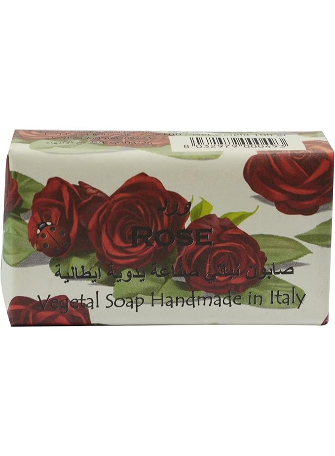 Alchimia Vegetal Soap Rose 100G | Elegant Italian Soap with Delicate Rose Fragrance |Feminine scents light skincare touch | Maintain Skin natural moisture balance - Image 1