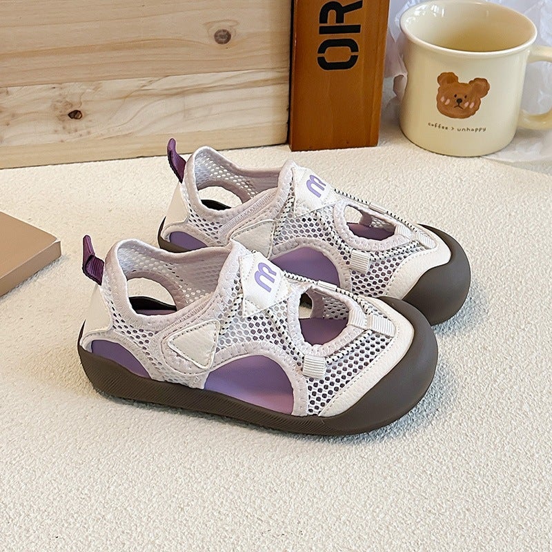 Children''s Closed-Toe Sandals 2026 Summer Unisex Soft-Soled Non-Slip Breathable Mesh Casual Beach Shoes in Stock - Image 2