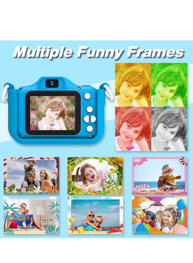 JAJEEK Kids Camera Toys for 3-8 Year Old Boys - Children Digital Video Camcorder with Cartoon Soft Silicone Cover, 32G SD Card Included, Best Christmas, Birthday & Festival Gift for Kids - Image 5