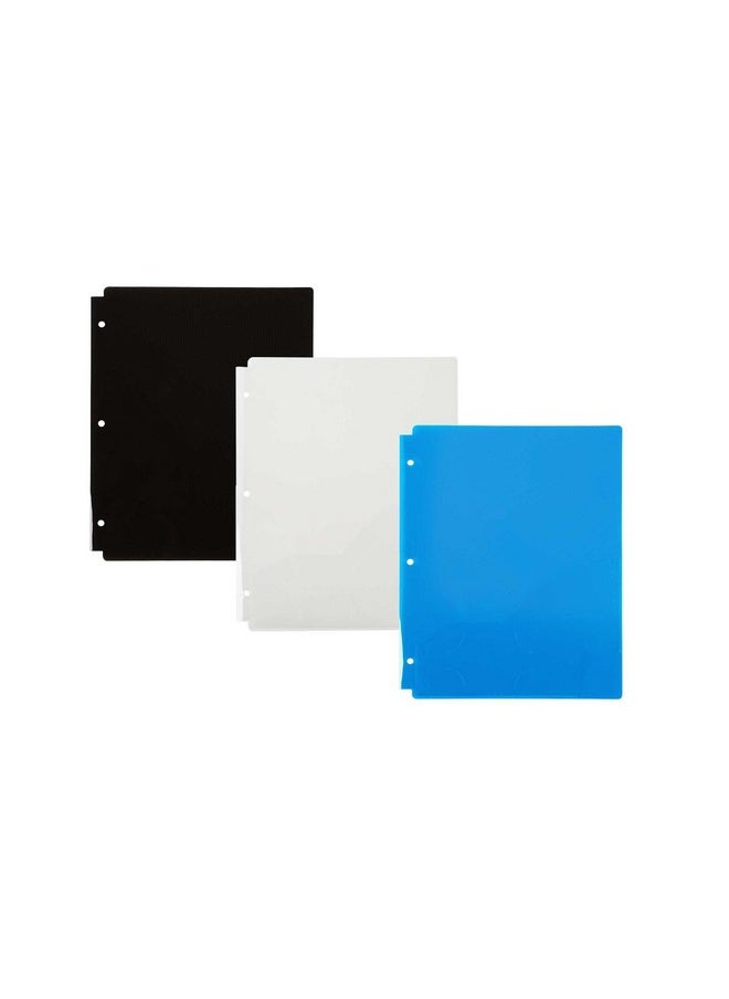 Filexec - Products 2 Pocket Folder 3 Hole Punched Translucent Pack Of 6 (504623127)Blue - Image 1
