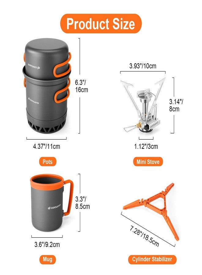 Odoland Camping Cookware OD0659 Camping Cooking Set - Image 2