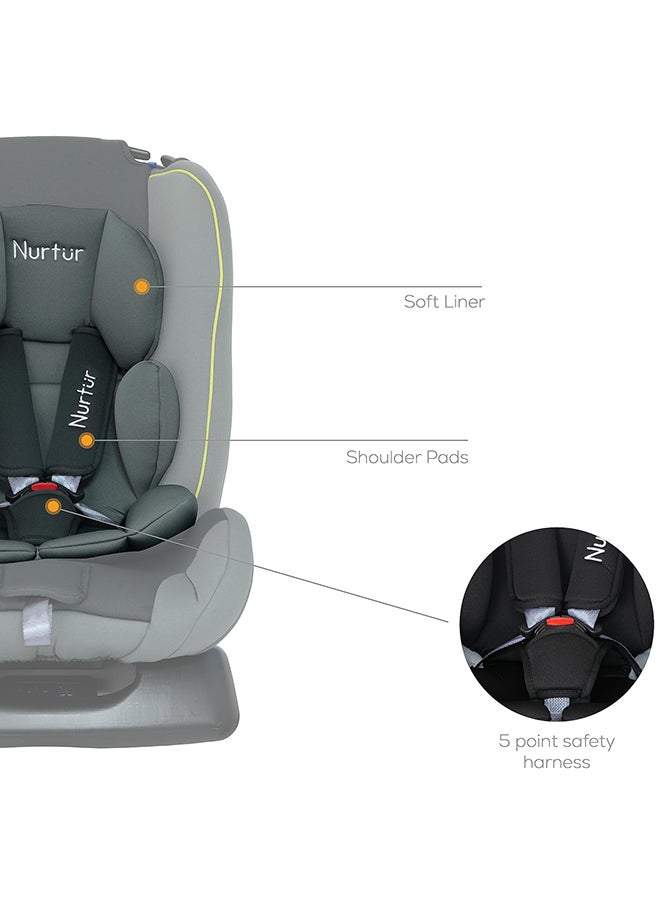 Nurtur Bruno Baby/Kids 3-In-1 Car Seat - 4 Position Recline - 5-Point Safety Harness – 143° Angle Recline - 0 Months To 7 Years  - Image 5