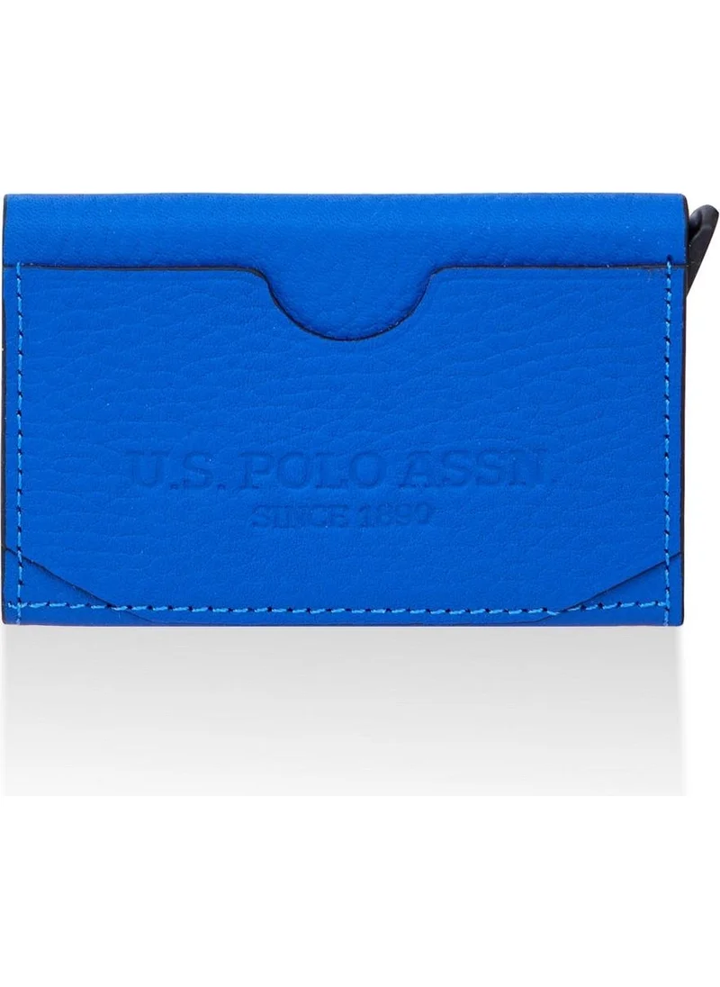 U.S. Polo Assn. PLCUZ23837 Blue Men's Mechanism Card Holder