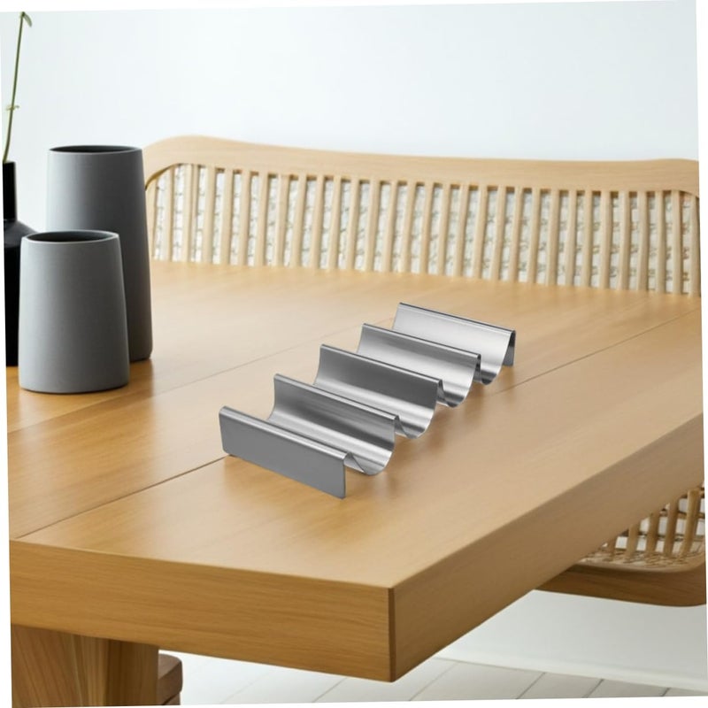 Stainless Steel Taco Holder Stand Set Of 2 Dishwasher Safe For Home And Commercial Use - Image 5