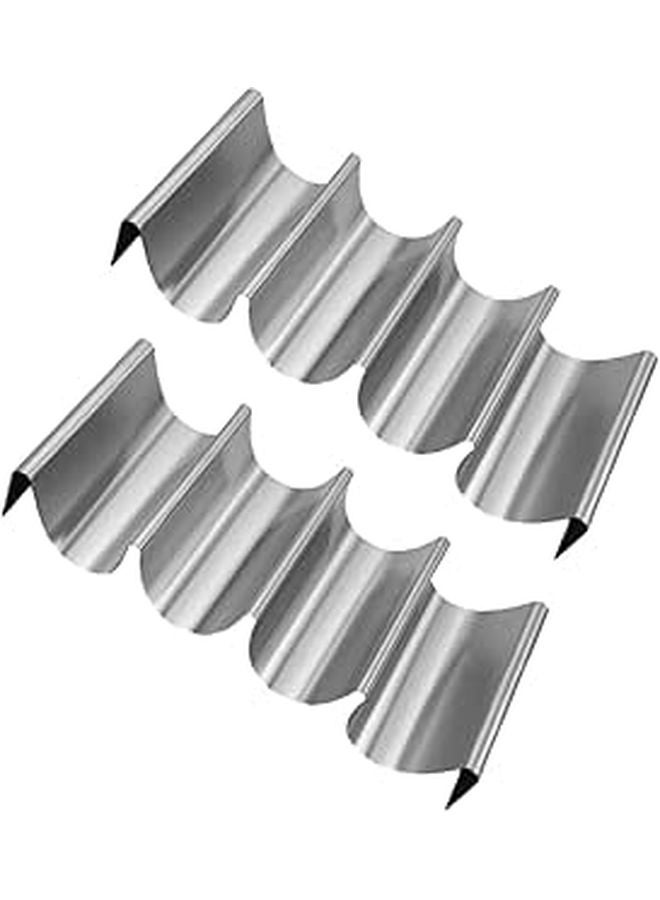 Stainless Steel Taco Holder Stand Set Of 2 Dishwasher Safe For Home And Commercial Use - Image 1