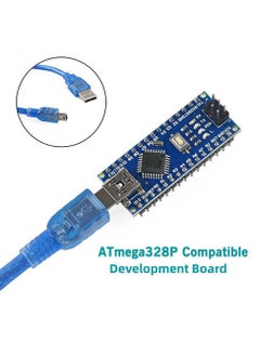 Nano V3.0, Nano Board ATmega328P 5V 16M Microcontroller Board Compatible with Arduino IDE (With USB Data Cable) - pzsku/Z4A20729F34E18266DF50Z/45/_/1739785459/dcbf5b49-d19b-4dd7-bd81-90a7e071caae