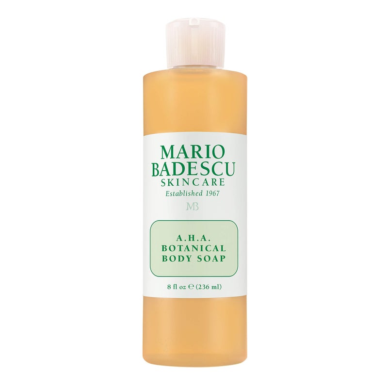 Mario Badescu AHA Botanical Body Wash Moisturizing, Clarifying and Gentle Exfoliating Wash for Brighter, Softer and Smoother Skin, Body Soap Infused with Glycolic Acid & Fruit Enzymes, 8 Fl Oz - Image 1