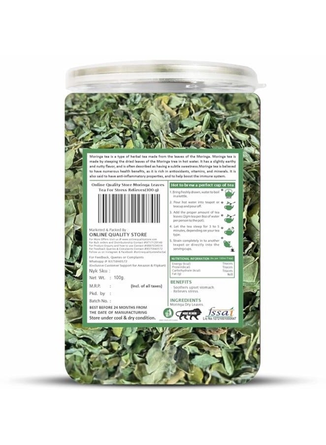 Online Quality Store Moringa Loose Leaves Tea - 100 Gm | Moringa Leaves Herbal Tea - Image 2