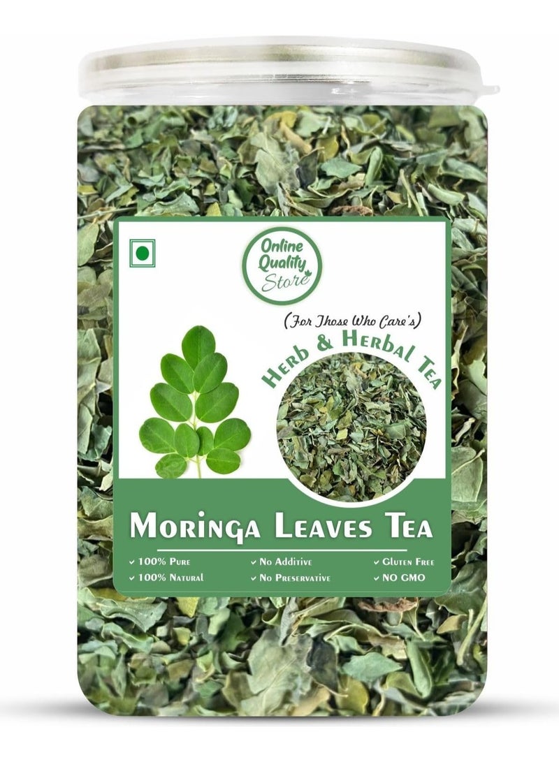 Online Quality Store Moringa Loose Leaves Tea - 100 Gm | Moringa Leaves Herbal Tea - Image 1
