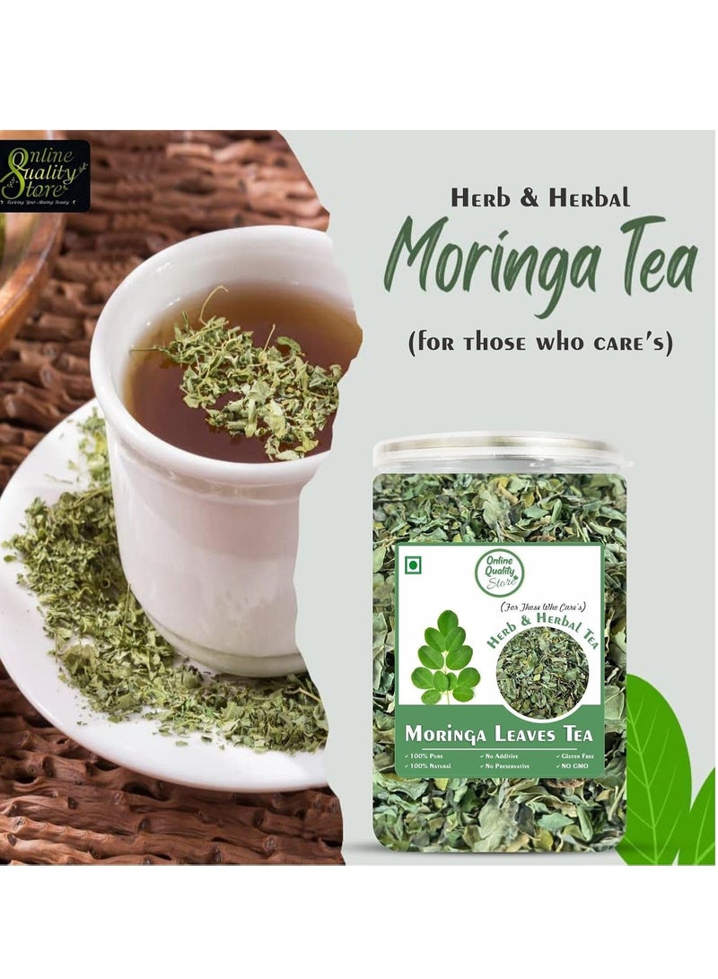 Online Quality Store Moringa Loose Leaves Tea - 100 Gm | Moringa Leaves Herbal Tea - Image 3