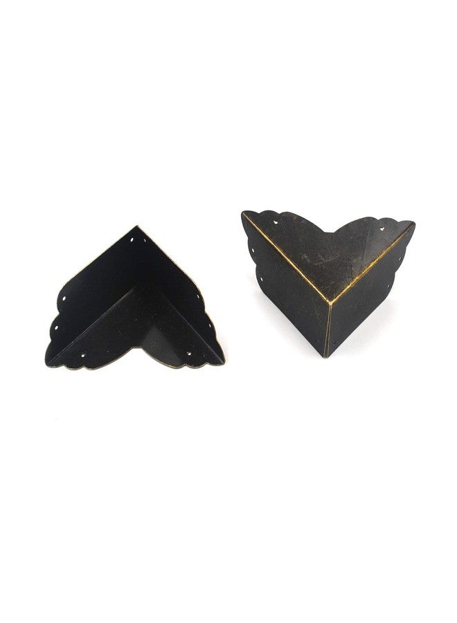 Mcredy Box Corner Corner Protectors Metal Bronze 2.8x2.8x0.8(LxWxH) Decorative Corner Set of 4 - Image 3