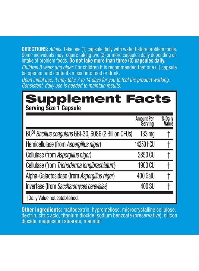 Digestive Advantage Fast Acting Enzymes Plus Daily Probiotic Capsules (32Ct) Helps Support Breakdown Of Hard To Digest Foods & Helps Prevent Gas* Supports Digestive & Immune Health* (Pack Of 2) - Image 3