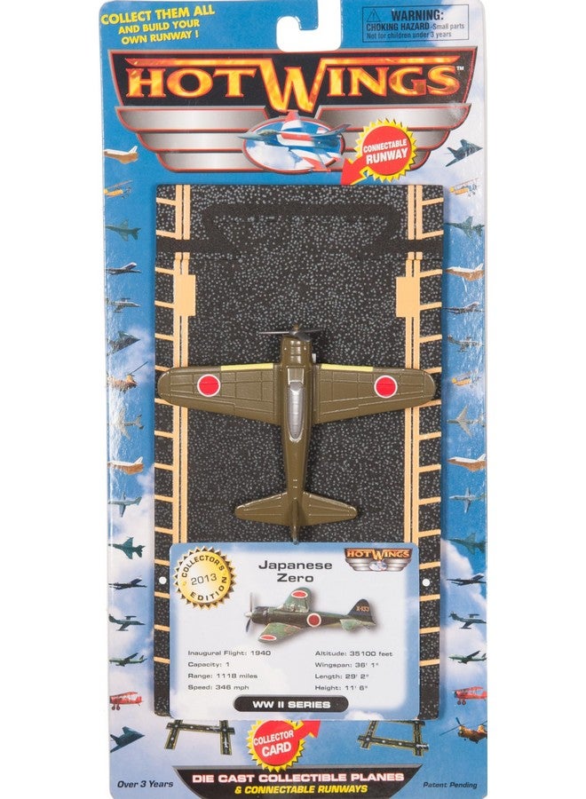 Hot Wings Planes Zero with Connectible Runway, Green - Image 3