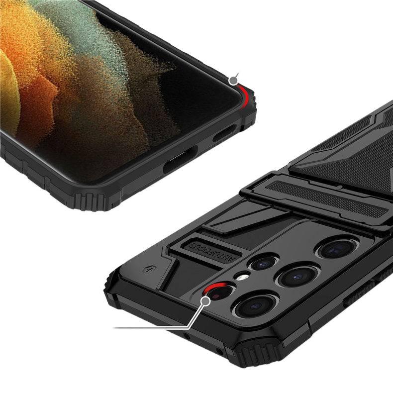 غطاء واقي بEco باللون الأخضر Material، حامل بطاقات، أخضر، حامل قائم، لـ Samsung S25 Ultra / Samsung S25 بوظيفة حامل للهدايا للاستخدام الشخصي للعائلة - Image 5