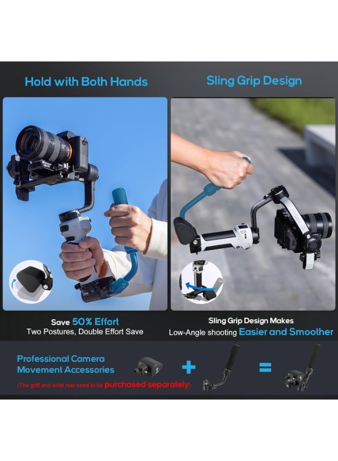 ZHIYUN CINEPEER Weebill 3E, 3-Axis Lightweight Gimbal Stabilizer for DSLR & Mirrorless Camera - Image 3