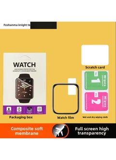 Generic For Apple IWatch Ultra Watch Film IWatch S9 S8 S7 S6 Full Screen Watch Hydraulic Film-Color:Black Edge  Boxed-Size:【49MM】iWatch Ultra/2/3  - Image 1