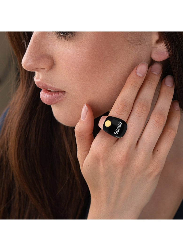Hugifts Multifunctional Electronic Finger Counter Ring with OLED Display, Replaceable Band, Suitable for Study, Office, and Daily Life  - Image 3