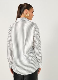 Striped Oversized Long Sleeves Shirt - pzsku/Z4A20F23F1B4D30C69F48Z/45/_/1738970653/a5488376-35d8-42bb-8f1a-a66d6938c4a7