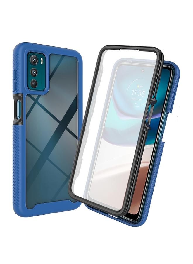 Green Tiger Motorola Moto G42 Starry Sky Full Body Hybrid Shockproof Phone Case Royal Blue - Image 1