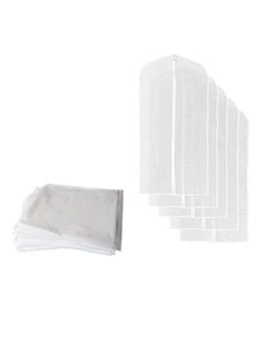 Cool Baby Pack of 5 Clothes Dress Protector Moistureproof Dustproof Cover Garment Suit Skirt Bag Organizer(60 * 100cm) Portable Folding  - Image 2