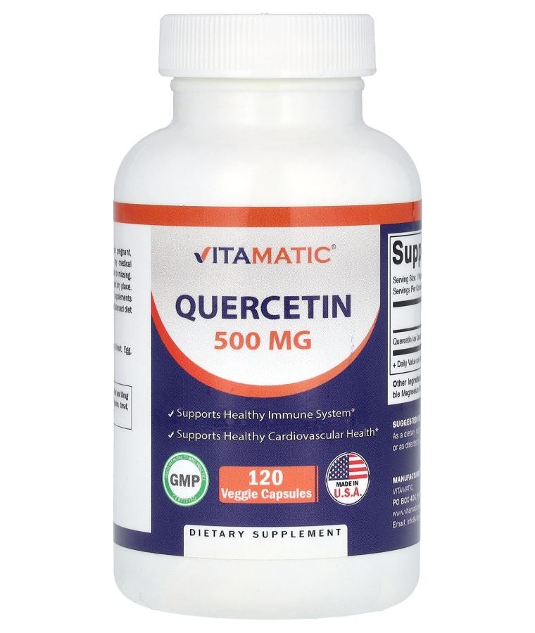 Vitamatic Quercetin 500 mg 120 Veggie Capsules
