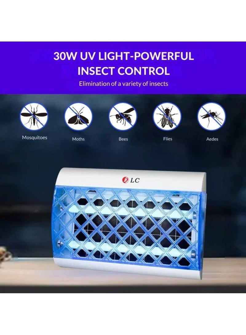 DLC Electric Insect Killer, 30W, Large Size 53cm x 37cm, Wall Mounted,  Noiseless DLC 32530 - Image 1