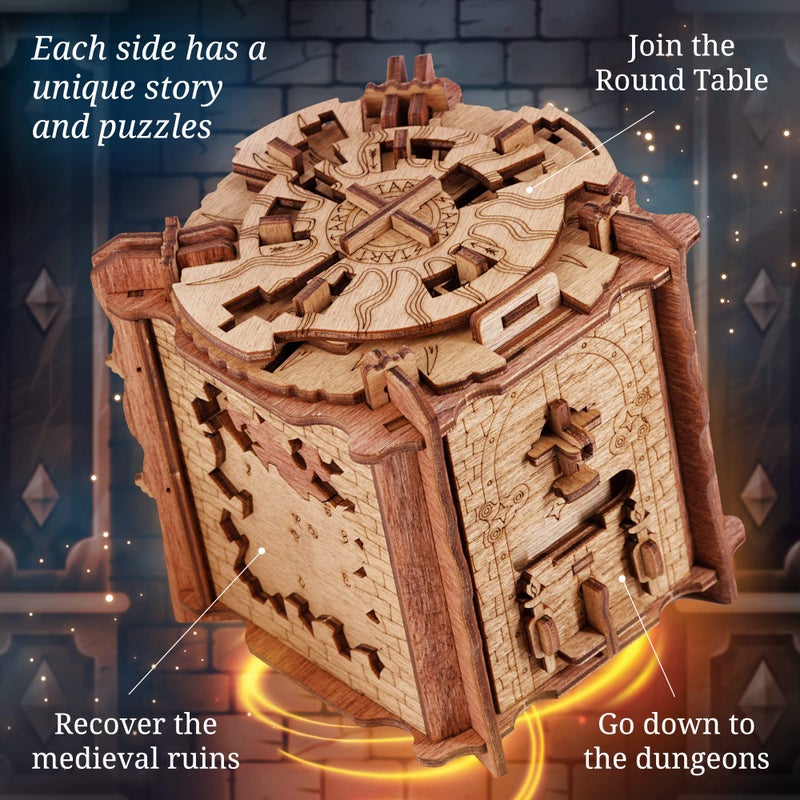iDventure Cluebox The Trial of Camelot | Escape Room Puzzle Box | Challenging 3D Puzzle | Brain Teaser for Adults | Unique Gift Idea - Image 3