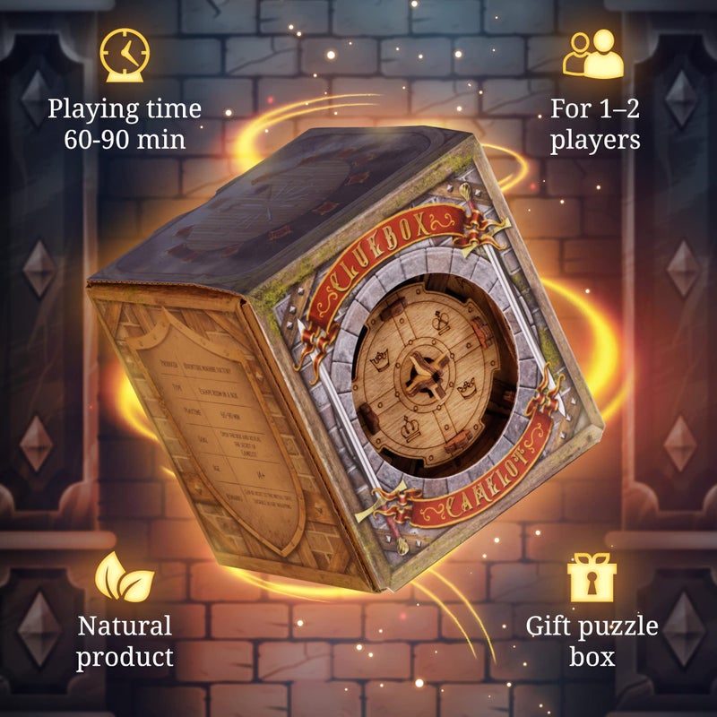 iDventure Cluebox The Trial of Camelot | Escape Room Puzzle Box | Challenging 3D Puzzle | Brain Teaser for Adults | Unique Gift Idea - Image 2