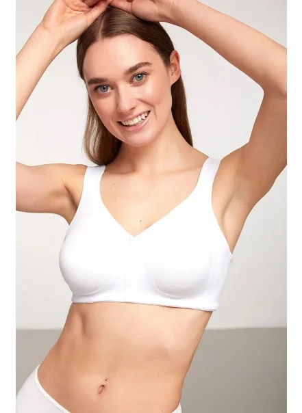 كوم Serena Seamless Gain Bra - White