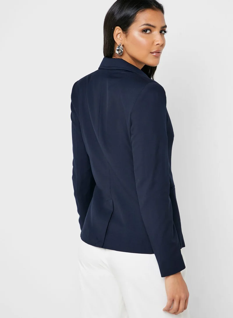 MANGO Button Detail Blazer