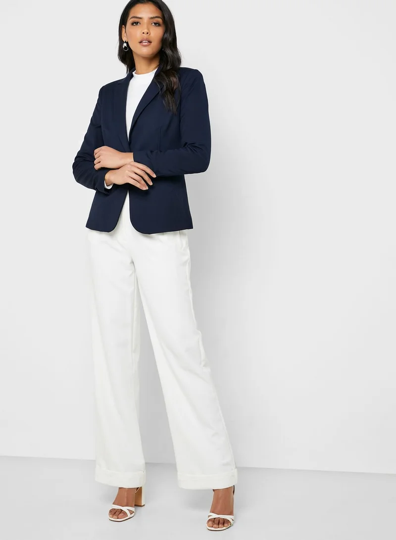 MANGO Button Detail Blazer