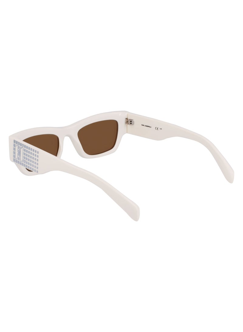 Karl Lagerfeld FULL RIM INJECTED CP INJECTED KARL LAGERFELD SUNS KL6141S 5221 (105) WHITE - Image 5