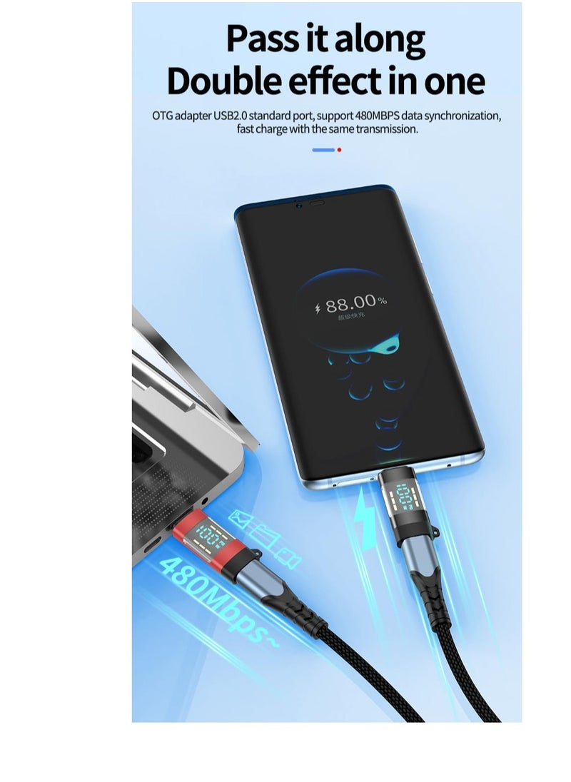 Generic - 100W USB C Adapter 2 Pack with Digital Display Type C Power Meter Compatible with iPhone 15 Pro Max and Other USB C Devices - Image 1