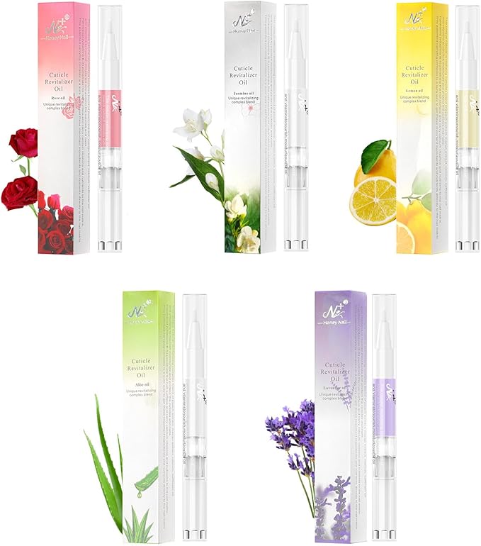Aiseely AISEELY Cuticle Oil Pen 8PCS Nutrition Oil Pen Cuticle Oil for Nails with Natural Ingredients Nail Oil Cuticle for Repairing Cracked and Dry Nail  - Image 1