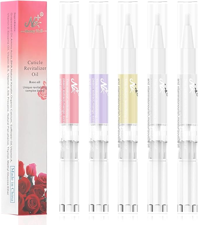 Aiseely AISEELY Cuticle Oil Pen 8PCS Nutrition Oil Pen Cuticle Oil for Nails with Natural Ingredients Nail Oil Cuticle for Repairing Cracked and Dry Nail  - Image 2