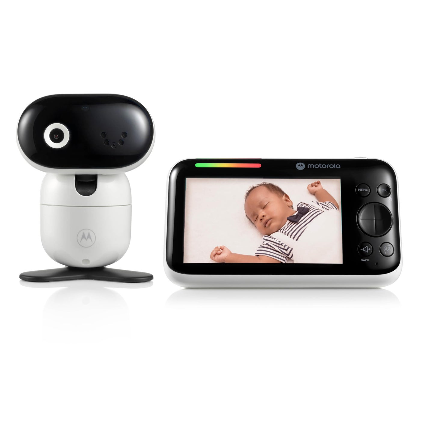 Motorola Nursery PIP1610 HD Motorized Video Baby Monitor wCamera 5 Screen Wall Mount 1000ft Range TwoWay Audio Room Temperature Monitoring