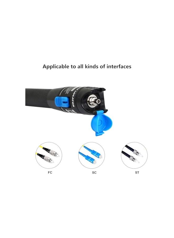 PROMASS promass Visual Fault Locator,Red Light Pen Fiber Optic Cable Tester Meter,Cable Test Equipment Suitable for 2.5 mm Connector, for CATV Telecommunications Engineering Maintenance  - Image 3