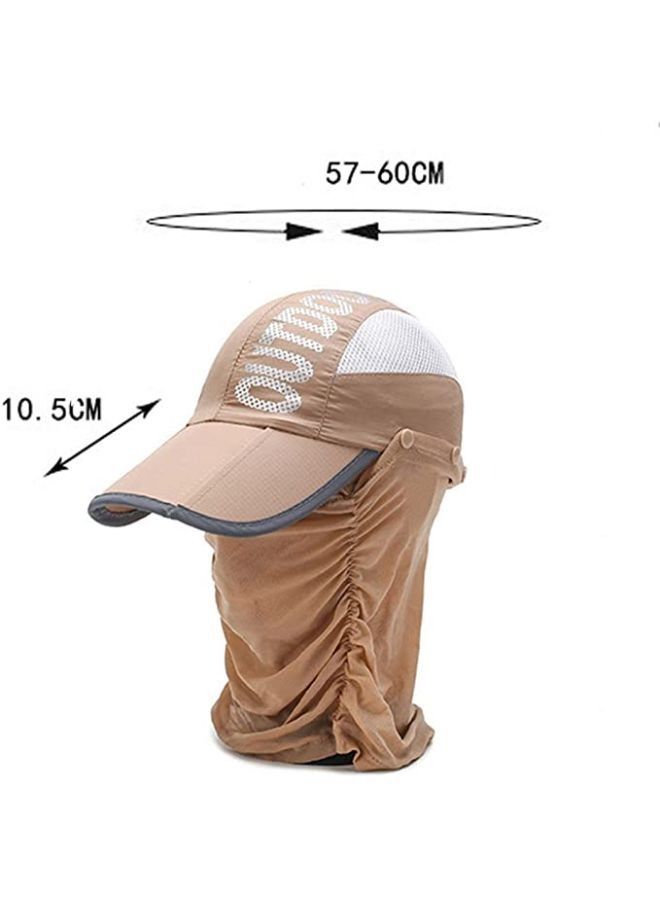 EasyLife Summer Outdoor Travel Foldable Face Cover Sun Hat - Image 2