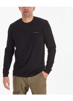 Columbia Csc M Basic Sm Logo Ls Tee Black Men's T-Shirt CS0354-010  - Image 5