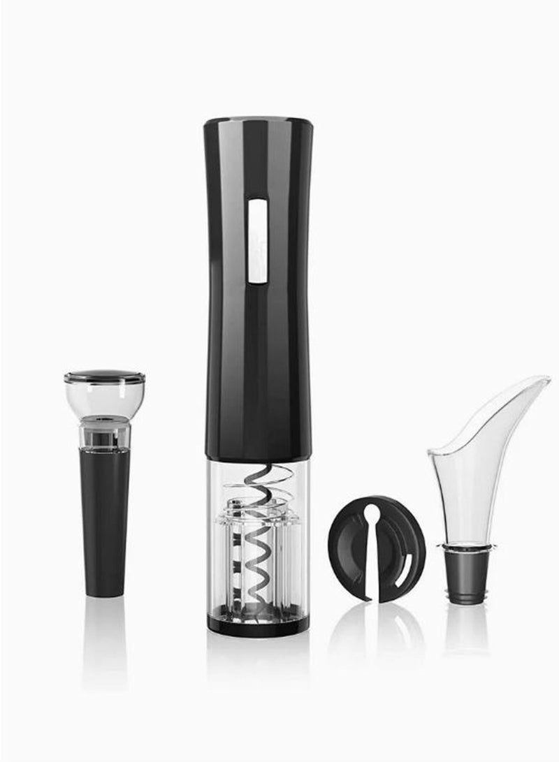 Captaintech Electric Wine Corkscrew with Foil Cutter and 1 Vacuum Corkscrew, Automatic Wine Corkscrew, 4 in 1 Gift Set for Wine Enthusiasts, Men, Fathers, Kitchen, Parties and Home Use. - Image 1