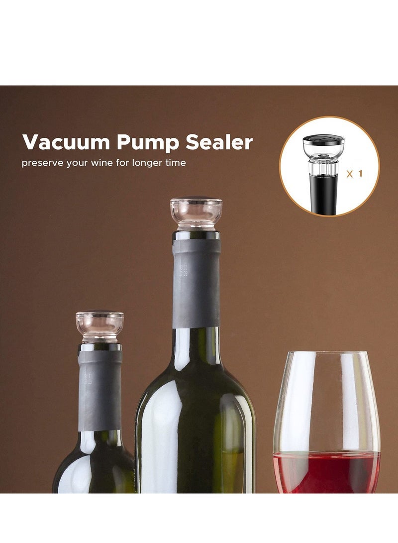 Captaintech Electric Wine Corkscrew with Foil Cutter and 1 Vacuum Corkscrew, Automatic Wine Corkscrew, 4 in 1 Gift Set for Wine Enthusiasts, Men, Fathers, Kitchen, Parties and Home Use. - Image 4