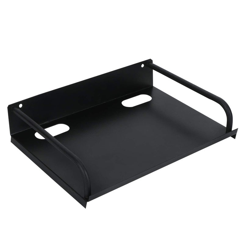 Roshani Stylish Roshani Stylish Set Top Box Stand Cast Iron Wall Shelf Number of Shelves 1 Black Cast Iron Wall Shelf  - Image 4