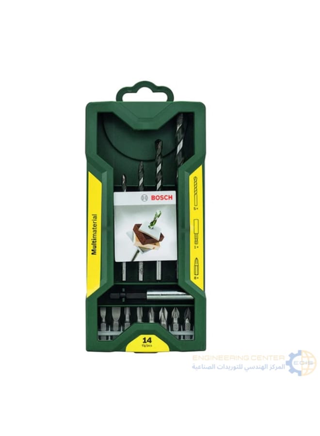 BOSCH Bosch 14-piece multi-purpose drill bit set + screwdriver bits + adapter