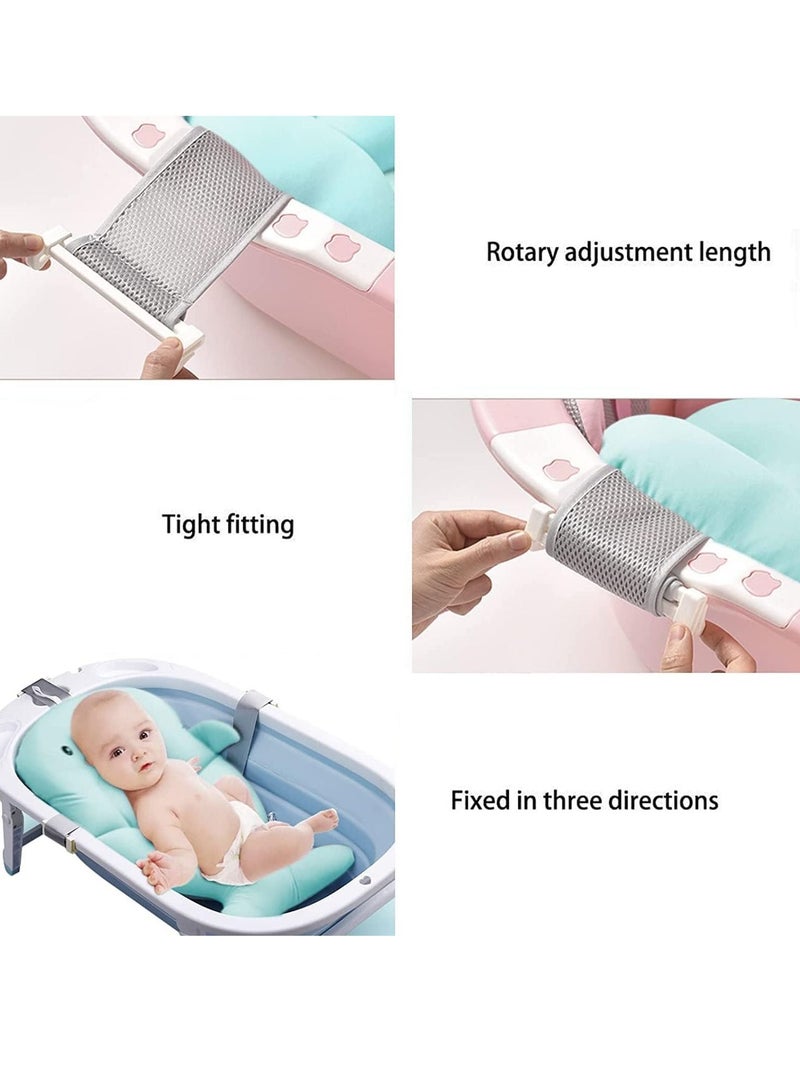 Y&D Baby Bath Pad, Adjustable Non-Slip Floating Infant Support Cushion, Pillow for Bathtub, Tub Seat Mat For New Born, Infants Bathing Support, Organizers, 0-12 Months  - Image 2