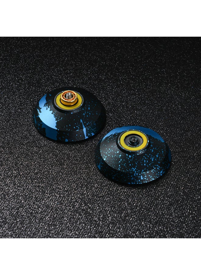 YTP Yo-yo Colorful High-precision Alloy Yo-yo Metal Nostalgic Toy CNC Competitive YOYO-Color:Coffee Cat Black Pink Blue-Specifications:Yo-Yo + Gloves +10 Rope + Spare Bearing - Image 5