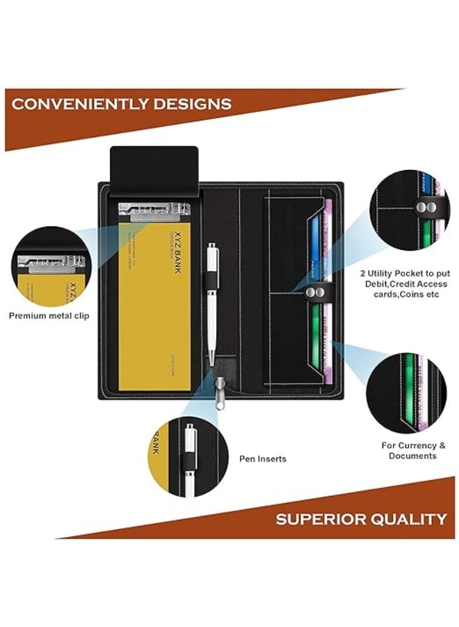FEDUS Cheque Book Holder case, Cheque Book Holder Multiple, Cheque Book Holder for Office, Expanding Cheque Book Holder Case, Document Holder, Checkbook Holder, Documents Holder for Office & Home Use - Image 3