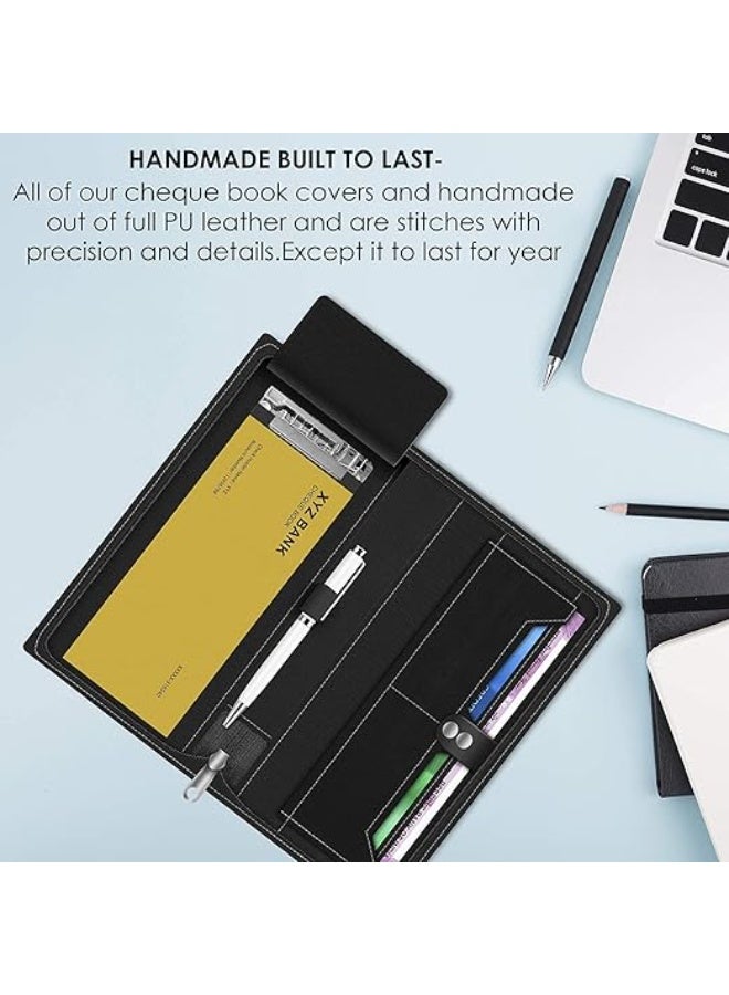 FEDUS Cheque Book Holder case, Cheque Book Holder Multiple, Cheque Book Holder for Office, Expanding Cheque Book Holder Case, Document Holder, Checkbook Holder, Documents Holder for Office & Home Use - Image 2