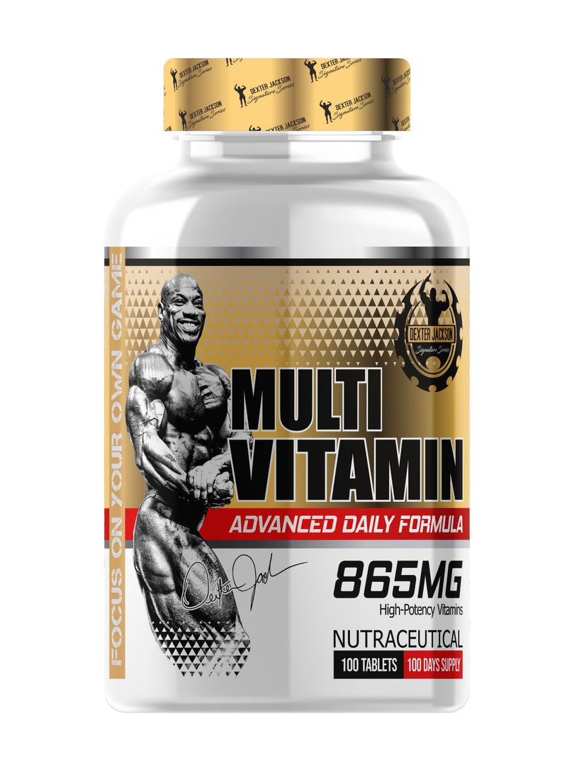 DEXTER JACKSON Dexter Jackson Gold Series Multivitamin Dietary Supplement 100 Tablets  - Image 1